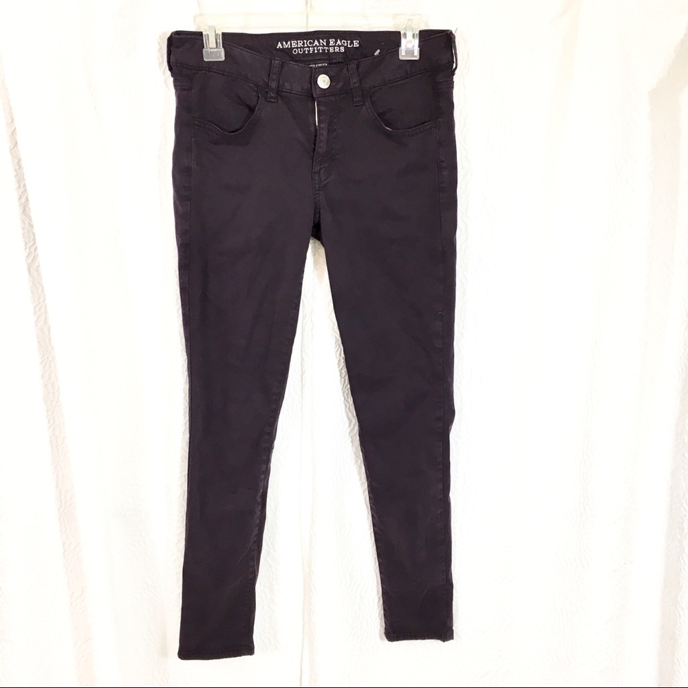 American eagle purple super stretch  jeans jegging